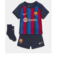 Dres Barcelona Ferran Torres #11 Domaci za djecu 2022-23 Kratak Rukav (+ kratke hlače)